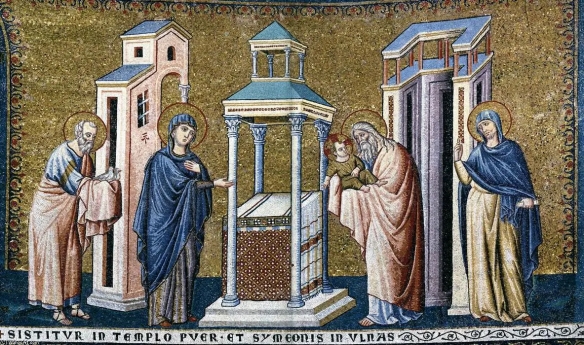 La-Presentación-del-Señor-en-el-Templo.-Mosaico-de-Pietro-Cavallini-en-la-Basílica-de-Santa-Mar´pia-de-Trastevere-Roma.